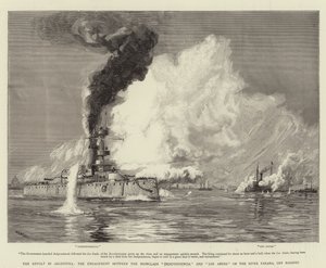 الثورة في الأرجنتين ، الاشتباك بين Ironclads Independencia ولوس أنديس على نهر بارانا ، قبالة روزاريو